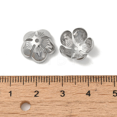 Non-Tarnish 304 Stainless Steel Bead Caps STAS-P363-04A-P-1