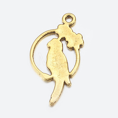 Alloy Tropical Parrot Pendants EA10187Y-1