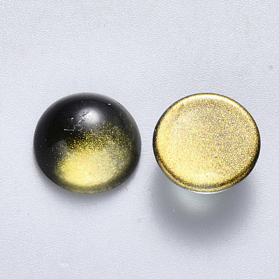 Transparent Spray Painted Glass Cabochons GLAA-S190-013C-C04-1