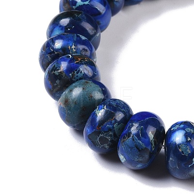 Dyed Synthetic Imperial Jasper Beads Strands G-P529-E01-A08-1