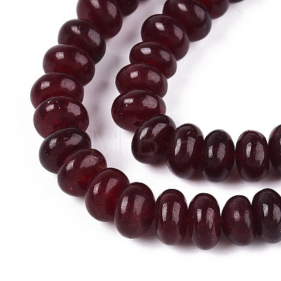 Dyed Natural White Jade Beads Strands G-T139-59A-01-1