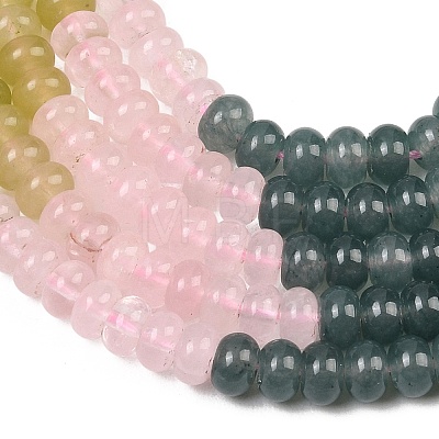 Natural Quartz Crystal & Howlite & Dyed White Jade & Synthetic Shoushan Stone Beads Strands G-Z135-C11-1