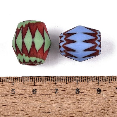 Handmade Millefiori Glass Barrel Beads LA-N002-26-1