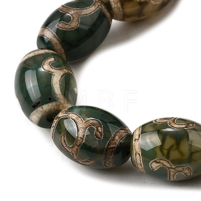 Tibetan Style dZi Beads Strands G-S389-A06-1
