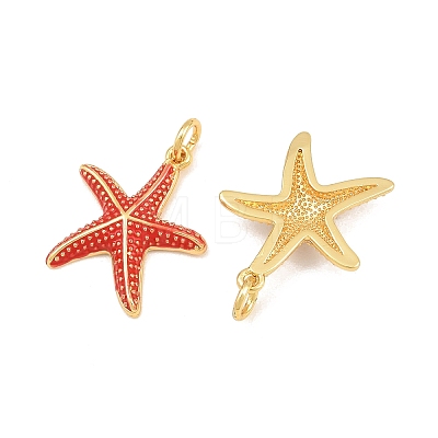 Brass Enamel Pendants KK-CBAEBFB-14G-03-1