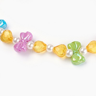 Acrylic Beads Kids Jewelry Sets SJEW-JS00988-02-1
