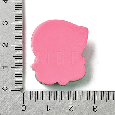 Spring Theme Opaque Resin Decoden Cabochons RESI-C045-04C-1