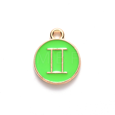 Alloy Enamel Pendants ENAM-S124-01A-06I-1