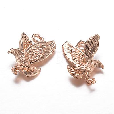 Long-Lasting Plated Brass Charms KK-P060-08-RS-1
