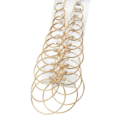 Alloy Hoop Earrings Sets WG0E569-03-1