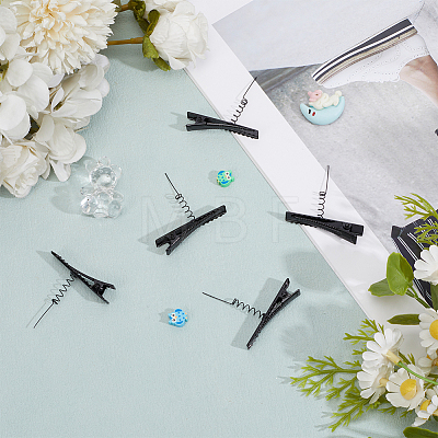 100Pcs Iron Alligator Hair Clip Findings IFIN-PH0002-50-1