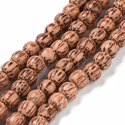 Natural Coconut Wood Beads Strands COCB-P002-09-1