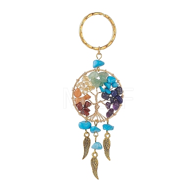 Synthetic Turquoise Keychain X1-KEYC-JKC00435-05-1