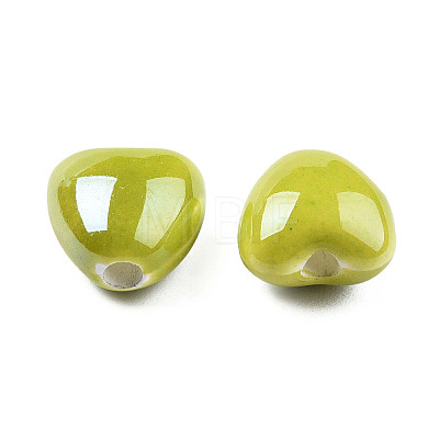 Pearlized Handmade Porcelain Beads X1-PORC-T007-21-09-1