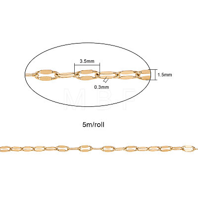 304 Stainless Steel Dapped Chains CHS-CJC0001-04G-1