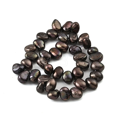 Dyed Natural Cultured Freshwater Pearl Beads Strands PEAR-A006-19B-1