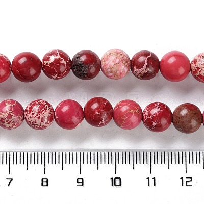 Dyed Natural Regalite/Imperial Jasper/Sea Sediment Jasper Beads Strands G-B124-C01-13-1