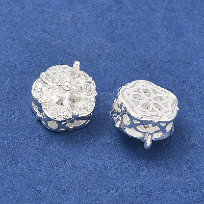 Brass Micro Pave Cubic Zirconia Pendants KK-B172-14S-03-1