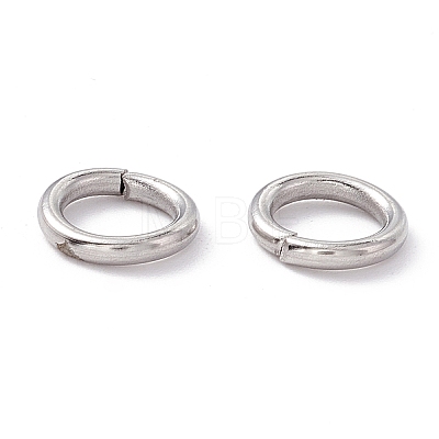 Non-Tarnish 304 Stainless Steel Open Jump Rings X-STAS-C040-01H-P-1