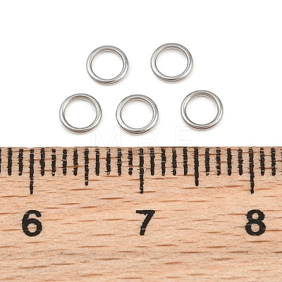 304 Stainless Steel Closed Jump Rings STAS-G393-06P-08-1