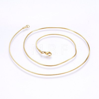 304 Stainless Steel Snake Chain Necklaces MAK-L015-03D-1
