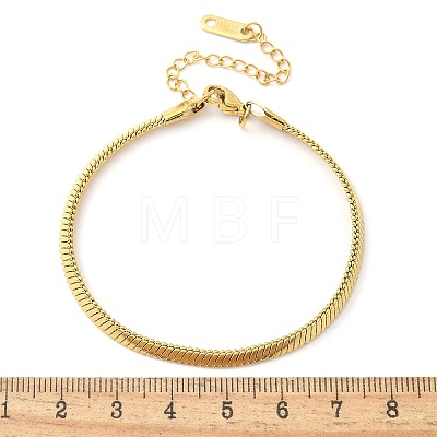 304 Stainless Steel Snake Chain Bracelets for Women LS-BJEW-U019-04G-02-1
