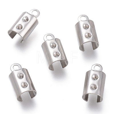 Tarnish Resistant 304 Stainless Steel Folding Crimp Ends LS-STAS-L262-04A-P-1