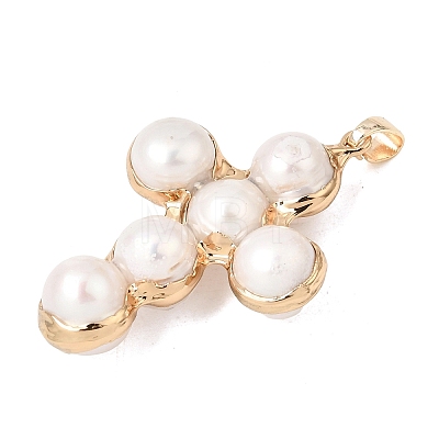 Natural Freshwater Pearl Pendants PA-CBA260E-02G-1