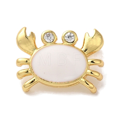 Rack Plating Brass Micro Pave Cubic Zirconia Pendants X-KK-U027-12-04G-1