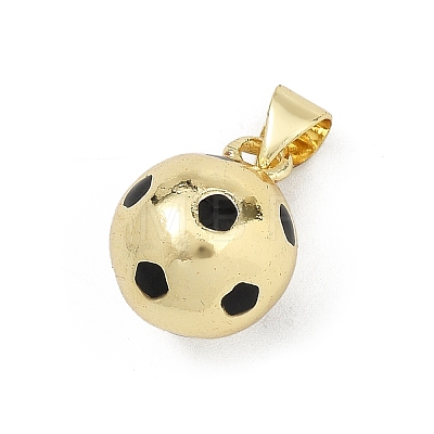 Brass Enamel Pendants KK-H296-02G-1