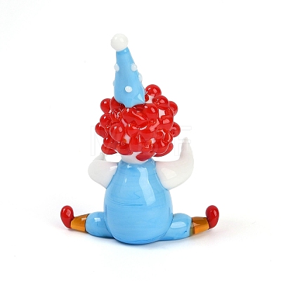 Handmade Lampwork Clown Display Decorations LAMP-Q005-12M-1