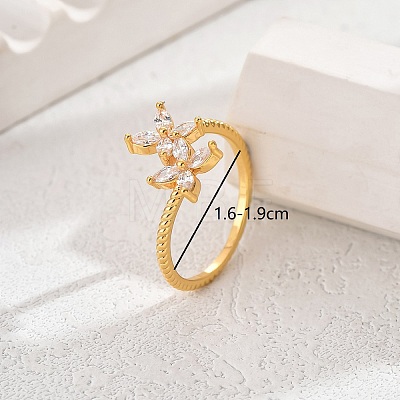 Flower Design Ladies Ring for Daily Wear EU5480-5-1