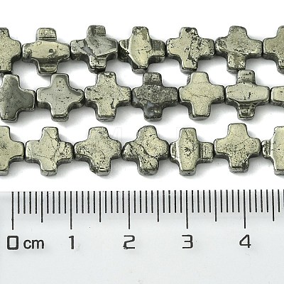 Natural Pyrite Beads Strands G-D067-M04-1