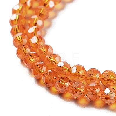 Electroplate Transparent Glass Beads Strands EGLA-A035-T3mm-A05-1