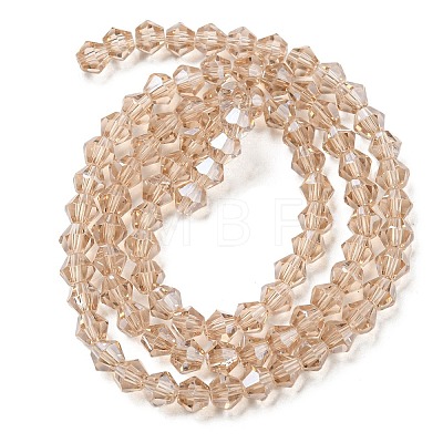 Transparent Electroplate Glass Beads Strands LS-GLAA-F029-3mm-C12-1
