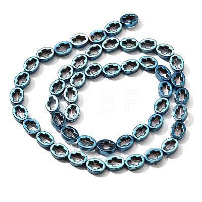 Electroplated Synthetic Non-magnetic Hematite Beads Strands G-L613-Z01-01A-1