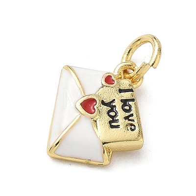 Brass Enamel Charms X-KK-A273-08G-01-1