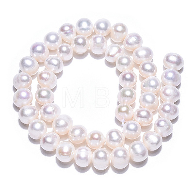 Natural Cultured Freshwater Pearl Beads Strands PEAR-N013-08F-1
