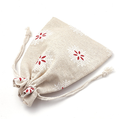 Polycotton(Polyester Cotton) Packing Pouches Drawstring Bags ABAG-S003-02A-1