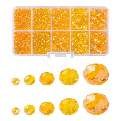Electroplate Glass Beads Strands EGLA-YW0003-87D-1