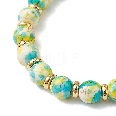 Christmas Alloy Enamel Charm Bracelets BJEW-JB12407-02-1