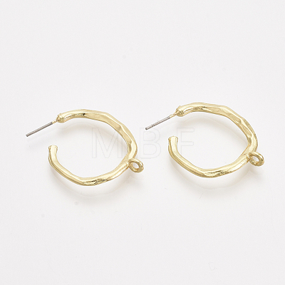 Alloy Stud Earring Findings PALLOY-S121-132-1