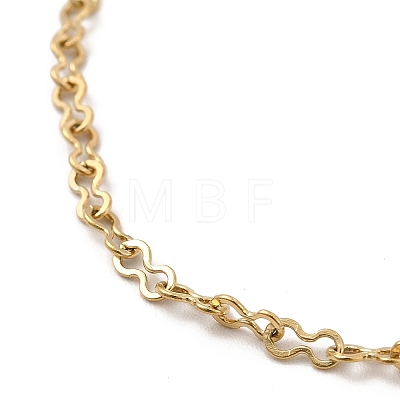 Ion Plating(IP) 304 Stainless Steel Gourd Link Chain Bracelet for Women BJEW-G667-04G-1