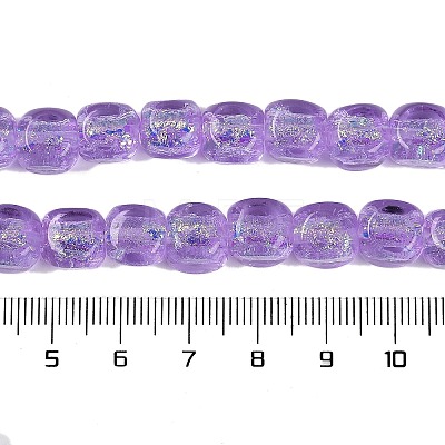 Handmade Foil Lampwork Beads Strands FOIL-K003-05A-1