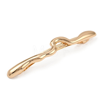 Alloy with Iron Clip Hair Barrettes PHAR-G014-05C-G-1