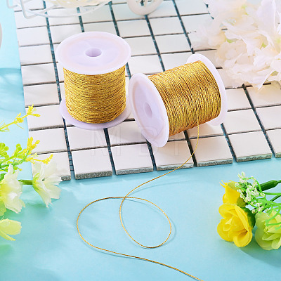 2 Rolls Round PET Metallic Thread MCOR-TADJ0001-01B-01-1