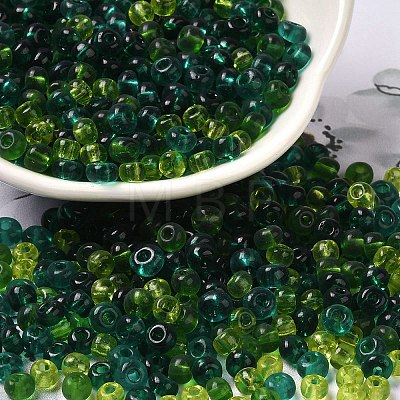 Transparent Colours Glass Round Seed Beads SEED-P006-02A-02-1