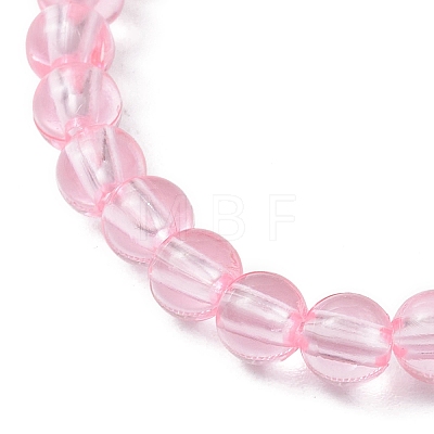 Transparent Plastic Beaded Stretch Bracelets for Children BJEW-JB11507-1