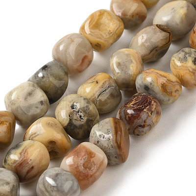 Natural Crazy Lace Agate Beads Strands G-B078-D23-01-1