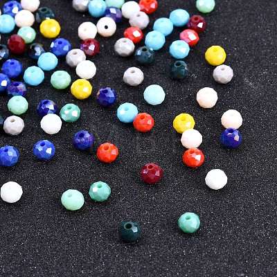 1500Pcs 15 Colors Electroplate Glass Beads Strands EGLA-SZ0001-10-1